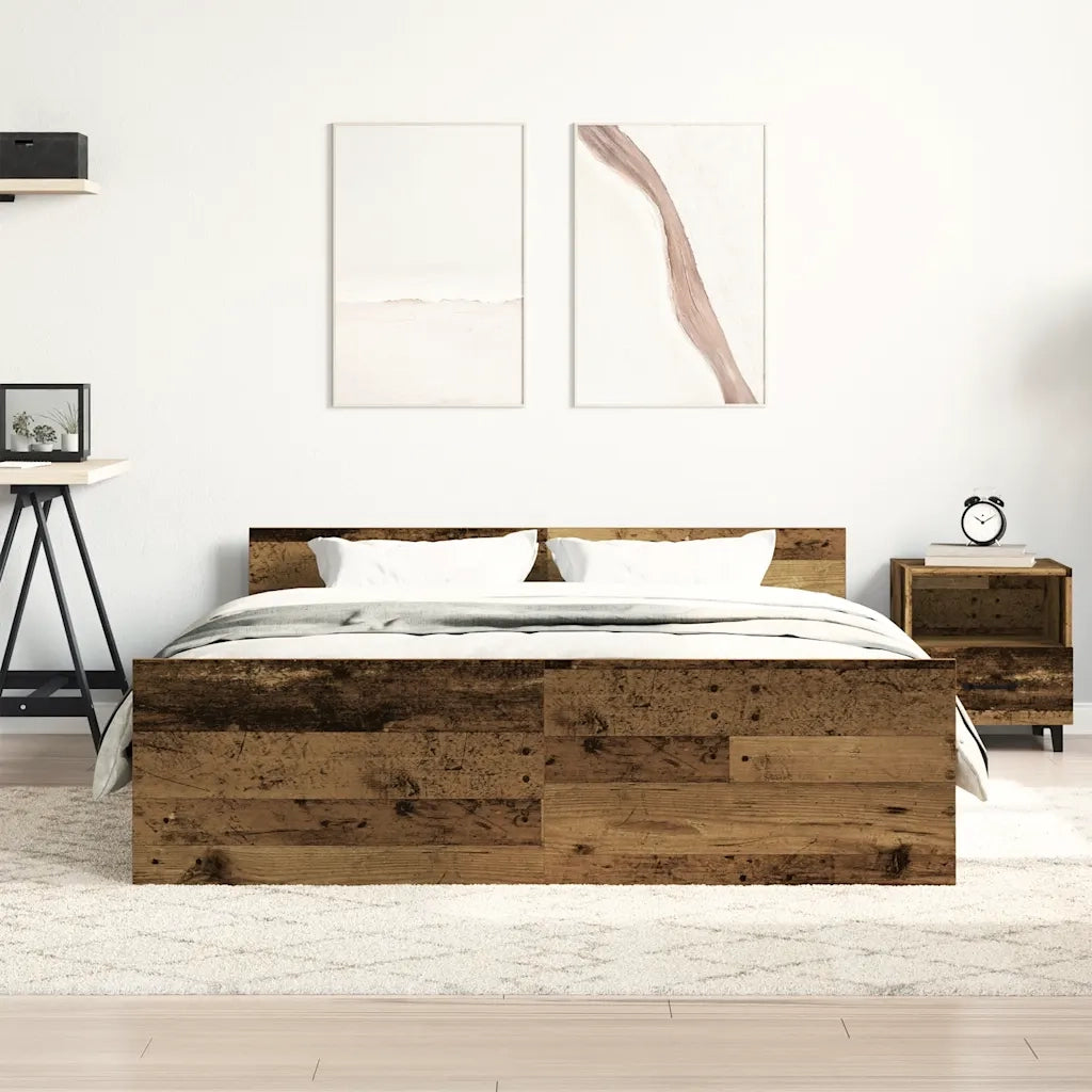 Giroletto senza Materasso Legno Antico 140x200cm in Truciolato 3328740