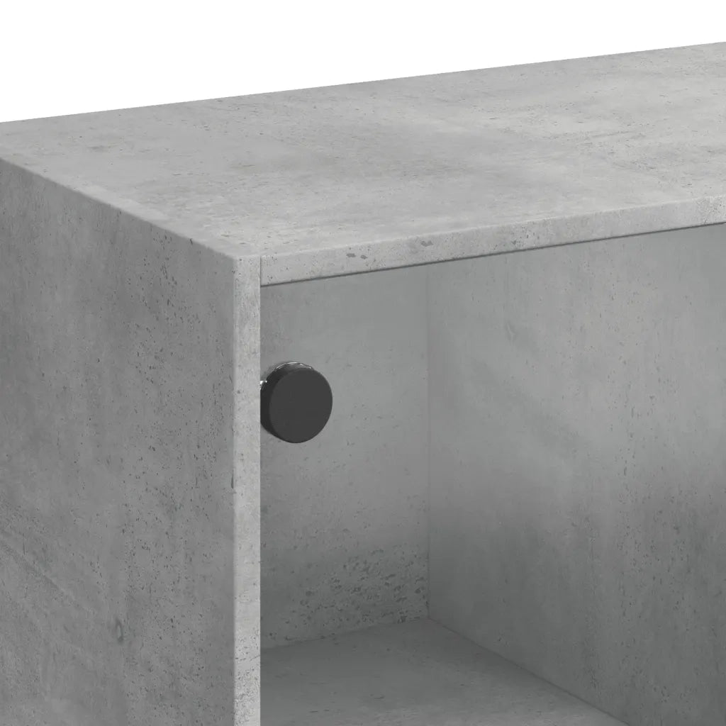 Libreria Ante-Scaffale per Libri-Mobile di Stoccaggio Grigio Cemento 136x37x142 cm in Legno Multistrato 673652