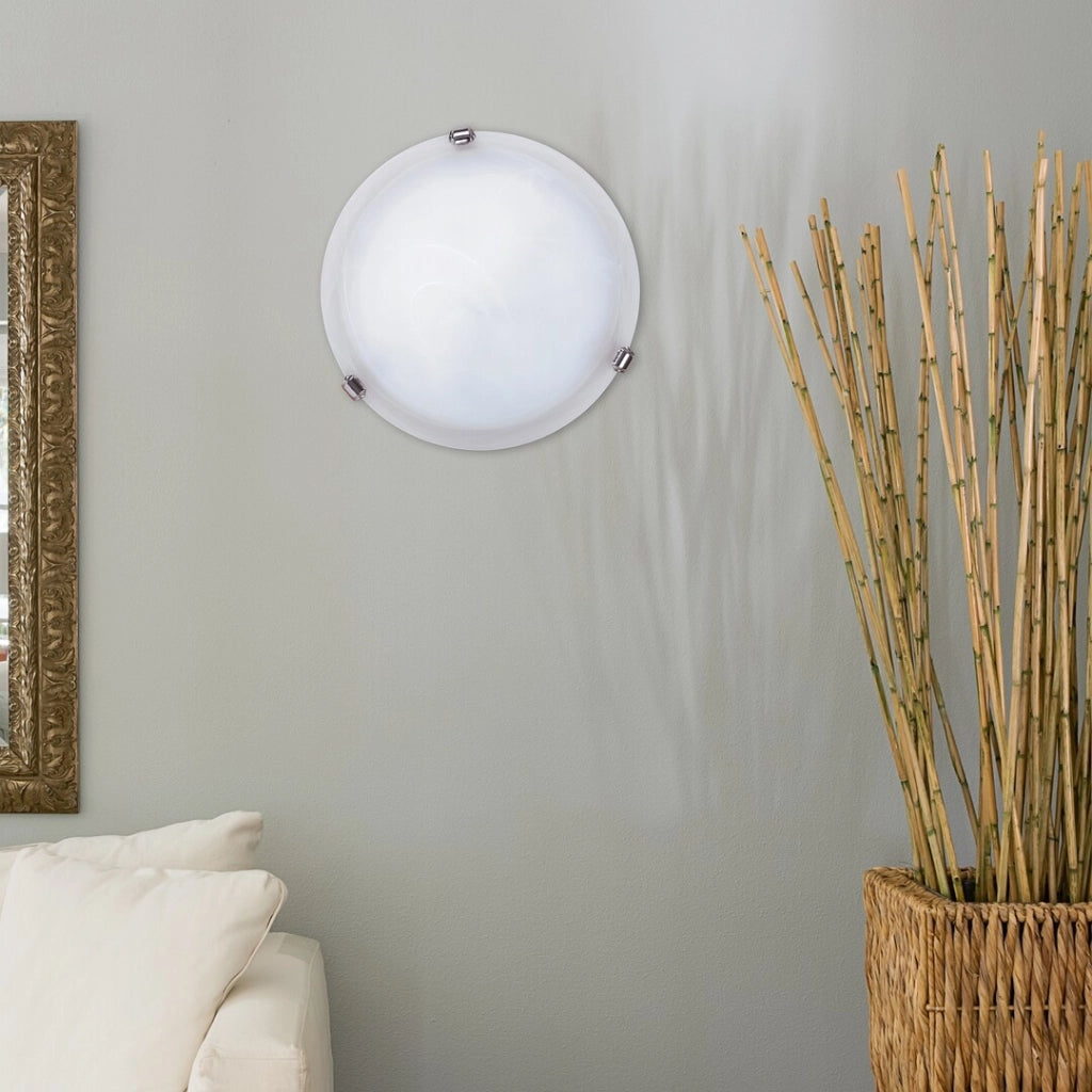 Plafoniera Rabalux Alabastro 30cm vetro bianco E27