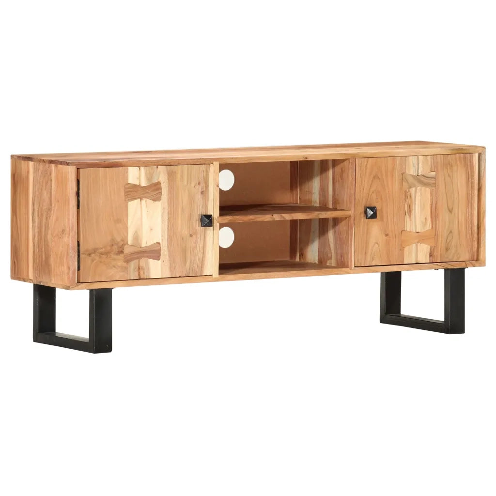 Mobile Porta TV 118x30x45 cm in Legno Massello di Acacia cod mxl 59504