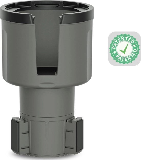 Supporto per bottiglia per auto adattabile per grandi bottiglie - adatto per 32/40 oz. bevande - colore grigio