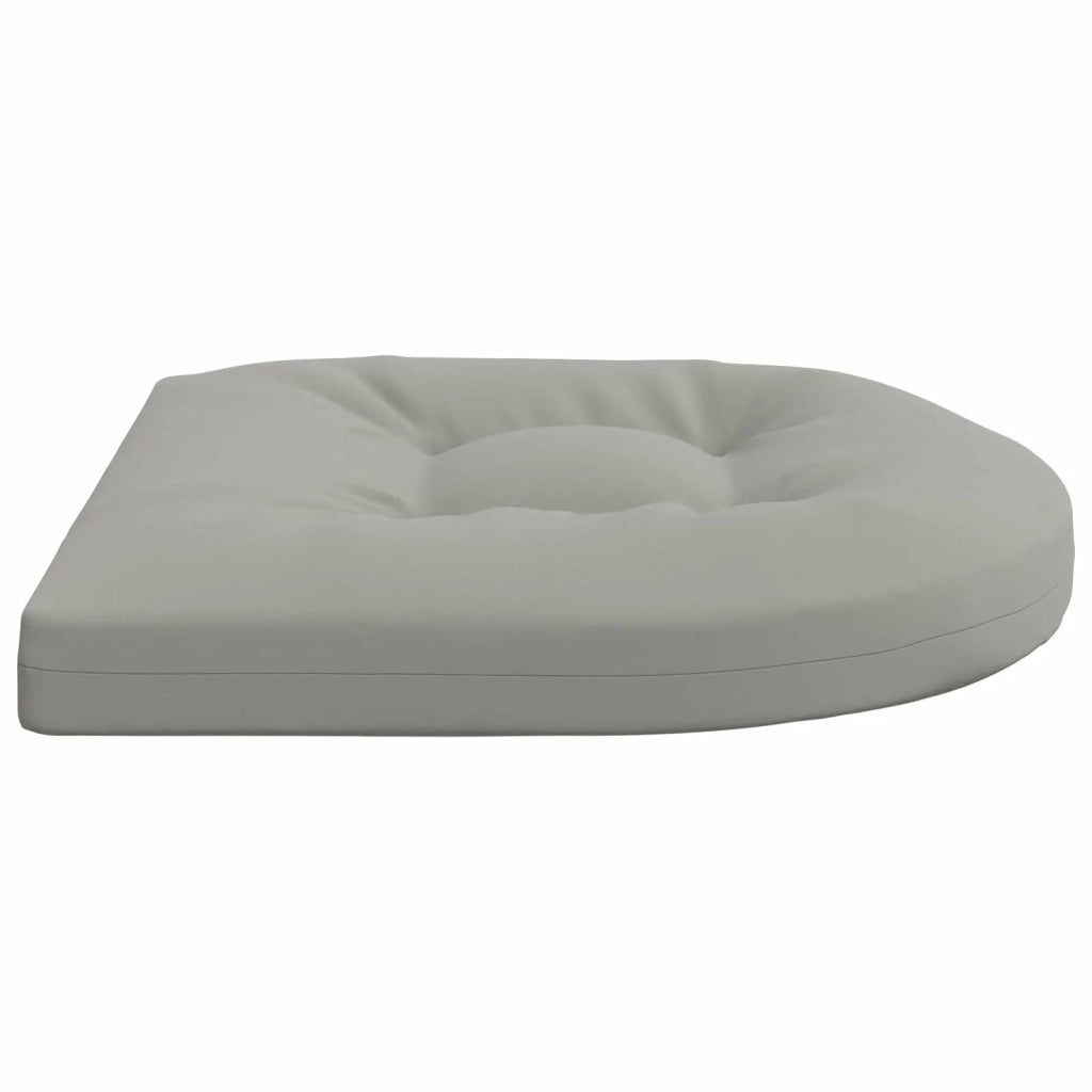 Cuscini per Sedia in 4 Pezzi 4 pz 100% Poliestere Grigio 945329