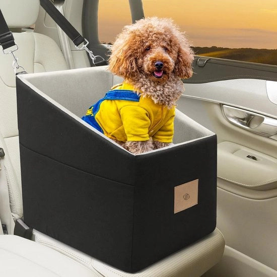 Hondenmand Auto con Cinturone - Autostoel per Cani - Stoel per Cani Auto - con Cinturone di Sicurezza