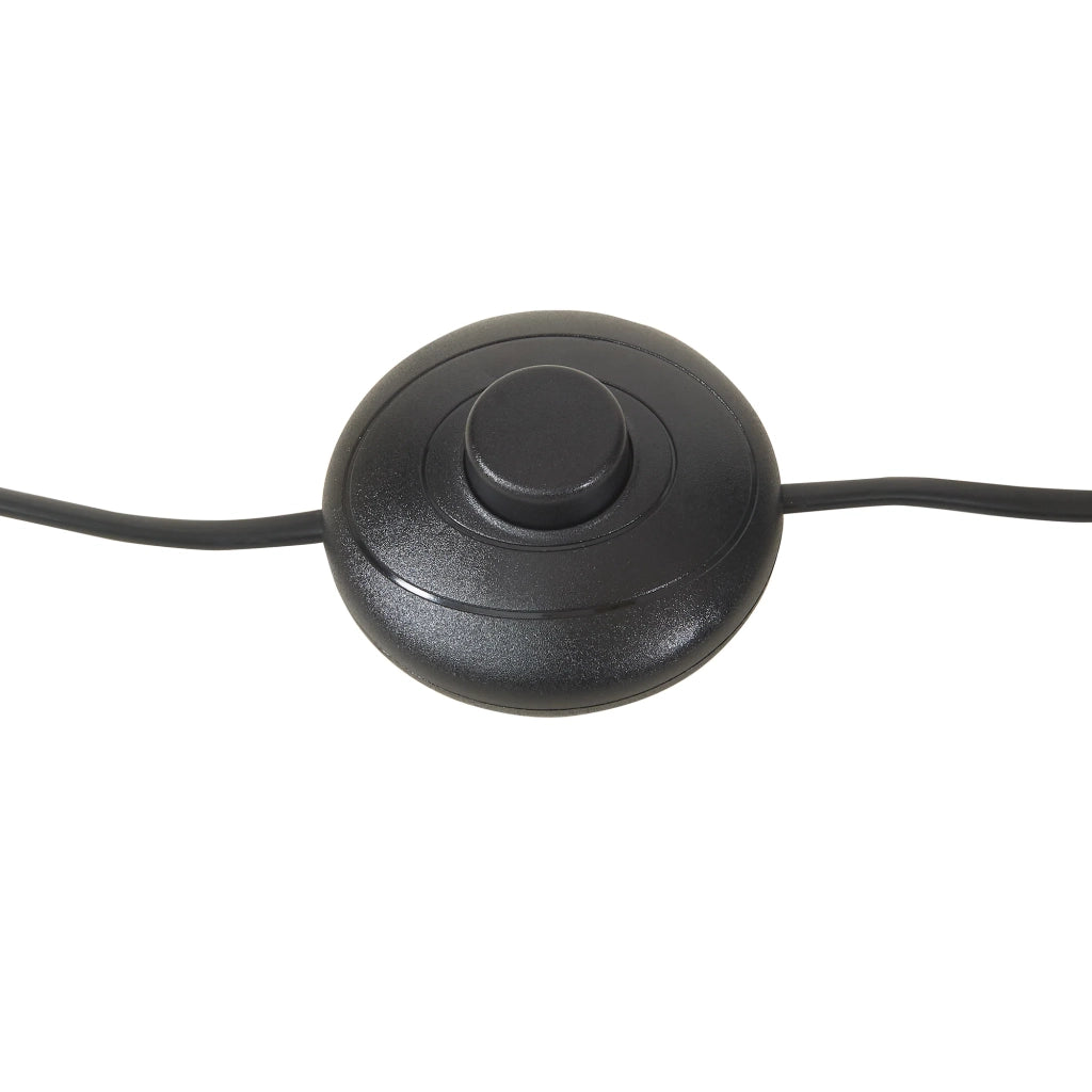 Lampada da terra dallo stile senza tempo elegante illuminazione di design per soggiorno camera da letto ufficio Barton 2 x E27 159 cm nero 03_0009542