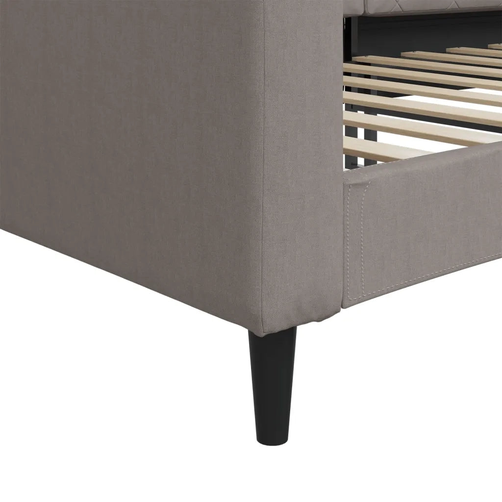 Letto da Giorno Tortora 80x200 cm in Tessuto 354159