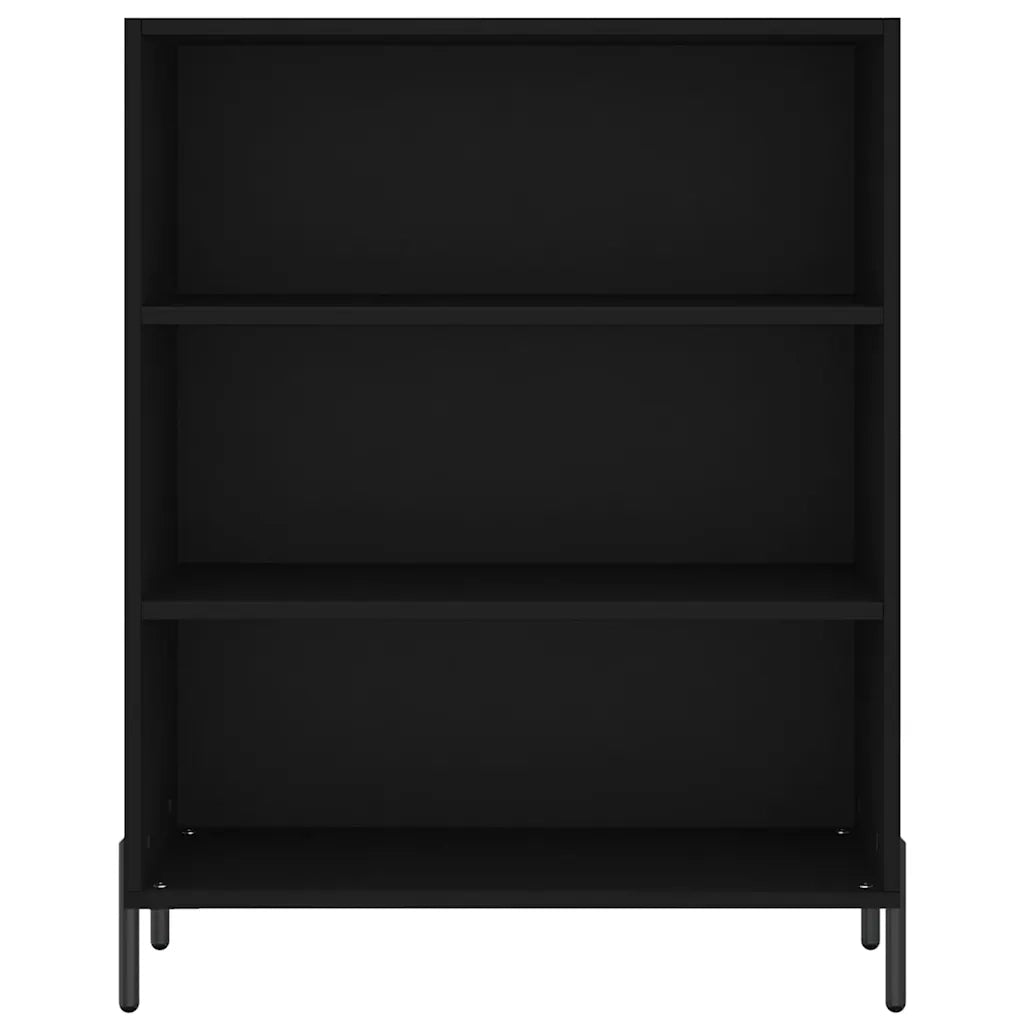 Credenza | Madia | Buffet da pranzo | Armadio da pranzo Nera 69,5x32,5x180 cm Legno Multistrato
