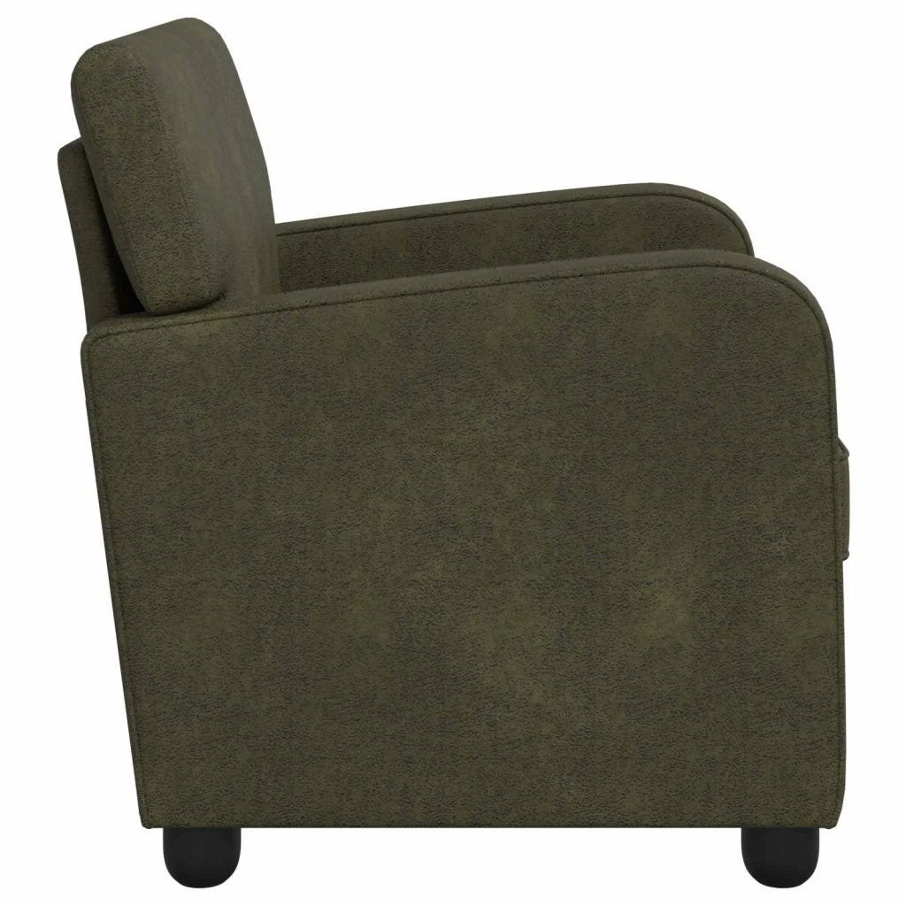 Poltrona Verde militare Pelle Scamosciata Sintetica 42043426