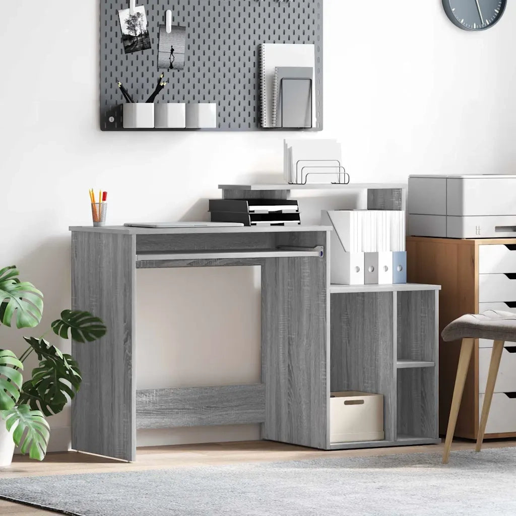 Scrivania Grigio Sonoma 120,5 x 44 x 88,5 cm Legno multistrato 869479
