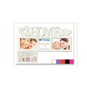Cornice Portafoto da Parete multi 3 foto home 44 x 20 cm