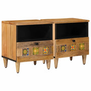 Armadio da Notte con cassetto 2 pcs Naturale 40 x 33 x 46 cm