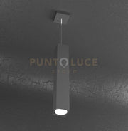 PLATE SOSPENSIONE TUBO H.50 1 LUCE GRIGIO ANTRACITE 1129-S50-GA