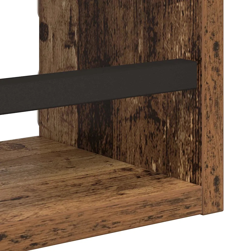 Set mensole da parete 3 pcs Legno vecchio 40x16x14cm 882787