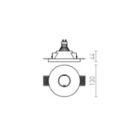 Faretto DAG R 83 da incasso gesso 230V GU10 35W