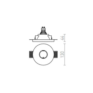 Faretto DAG R 83 da incasso gesso 230V GU10 35W
