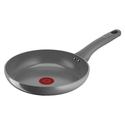 Lagostina 010274040124 Risorsa Padella 24 cm Rivestimento in Ceramica Antiaderente Thermo-Signal Induzione colore Grigio