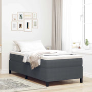 Letto a molle Grigio Scuro 90 x 190 cm Tessuto in Cords 42006943