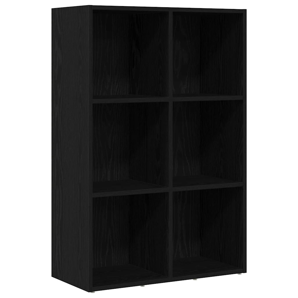 Libreria Rovere Nero 66x30x98 cm in Legno Multistrato