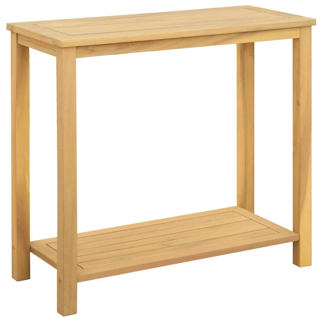 Tavolo consolle da giardino Acacia chiaro 80 x 35 x 75 cm 42026789