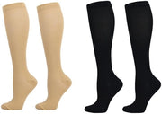 Compressi per ginocchia - Medici compressi per ginocchia - Calze per ginocchia Uomo/Donna - Calze compressivi - Colore nero/aderente - Progettati ergonomicamente - Ginocchiere compressive