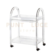 CARRELLO LIKE WATER IN CRISTALLO ACRILICO TRASPARENTE