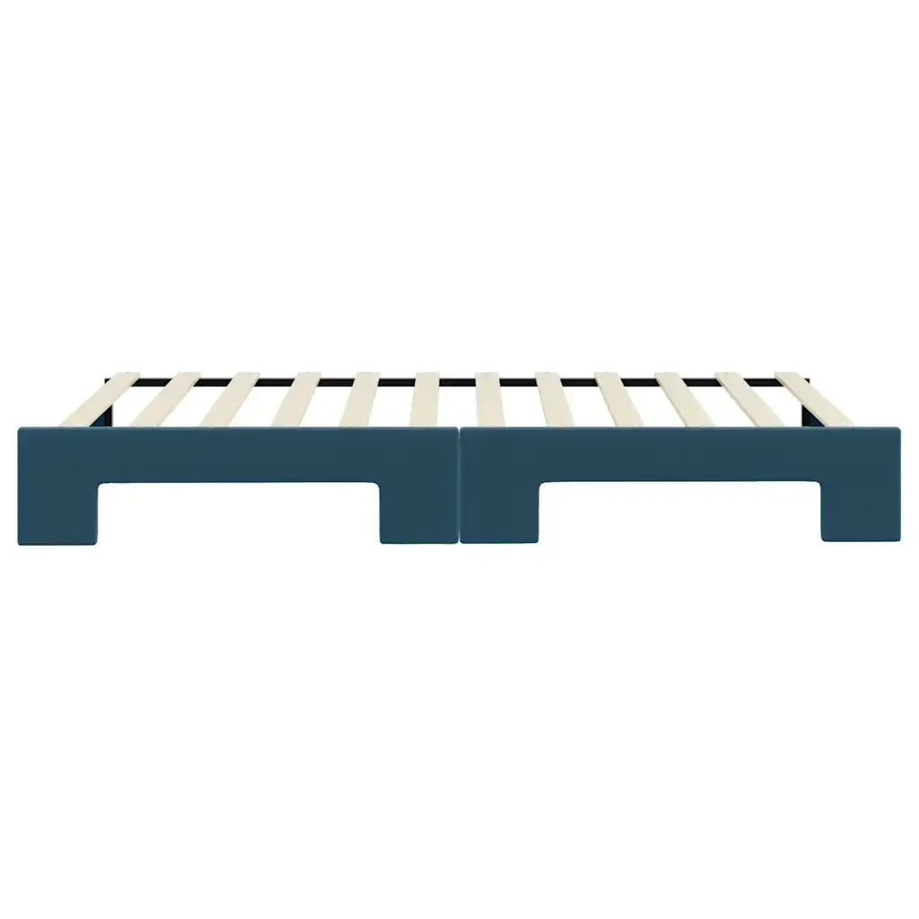 vidaXL Divano Letto con Letto Estraibile Blu 100x200 cm in Velluto