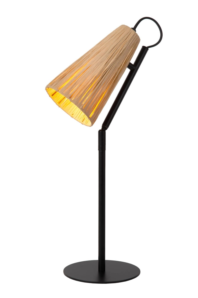 Lampada da tavolo rattan nero 1xE27 BENSEN Lucide