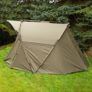 Tenda Bivvy Pesca Carpa 2 Persone 3x3m Impermeabile 10.000mm e Involucro Esterno