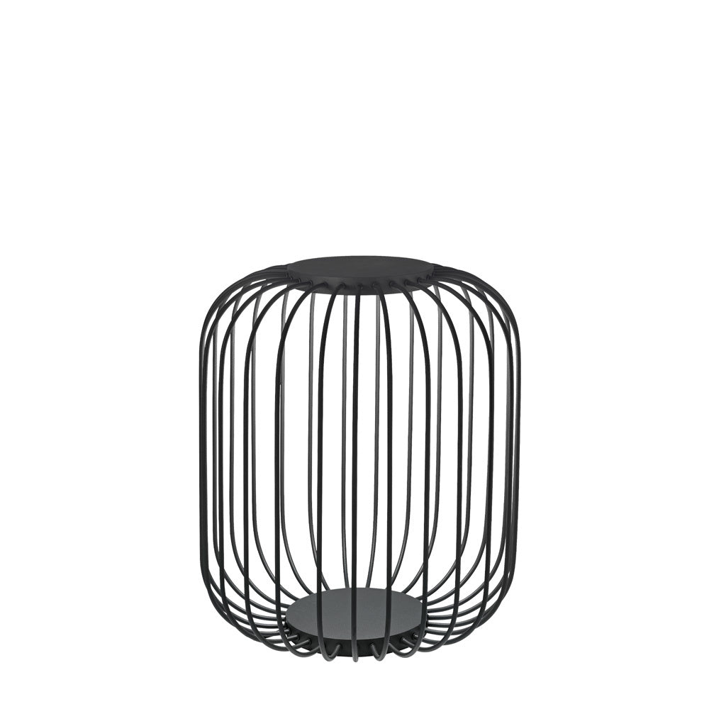 Piantana Vintage - Decò Djambe Metallo Nero Led 18W 3000K D55Cm