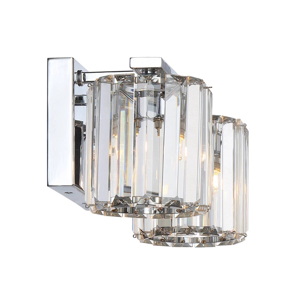 Applique bagno 2 luci cristallo cromo Quoizel Divine