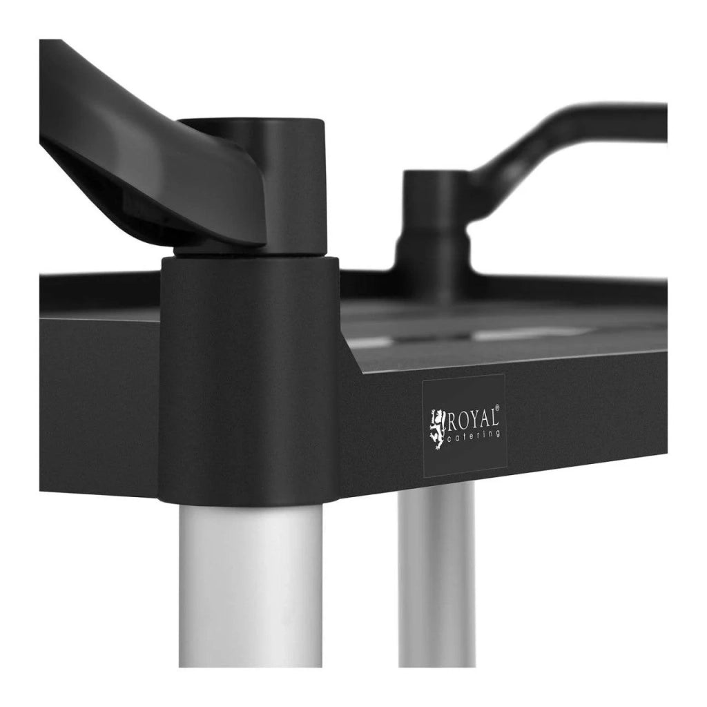 Carrello da cucina con 3 ripiani e ruote - 63 x 40 cm - 90 kg - Nero 14_0000940