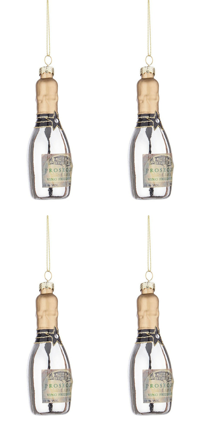 Pendagli Bottiglia di Prosecco Palline Addobbi Decorazioni Albero di Natale