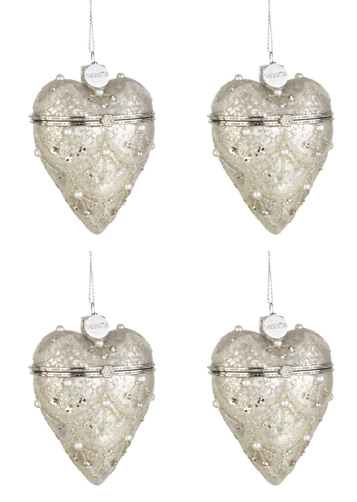 Pendagli a Cuore Albero di Natale Addobbi Decorazioni Natalizie Eleganti