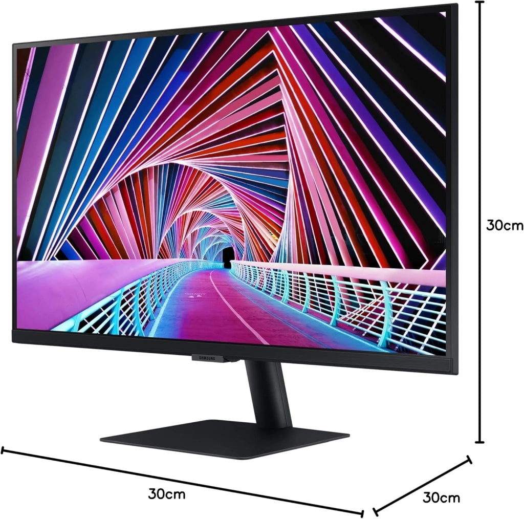 Monitor HRM S70A, Flat, 27", 3840x2160 (UHD 4K), HDR10, IPS, Bezeless, 60 Hz, 5 ms, HDMI, USB, Display Port, Ingresso Audio, PIP e PBP, Eye Saver Mode, Flicker Free, Game Mode, Nero