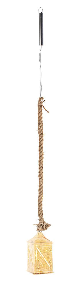 Lanterna Vetro Led a Batteria Corda Vintage Illuminazione Lampade Natale Temperatura di colore: Luce Fredda