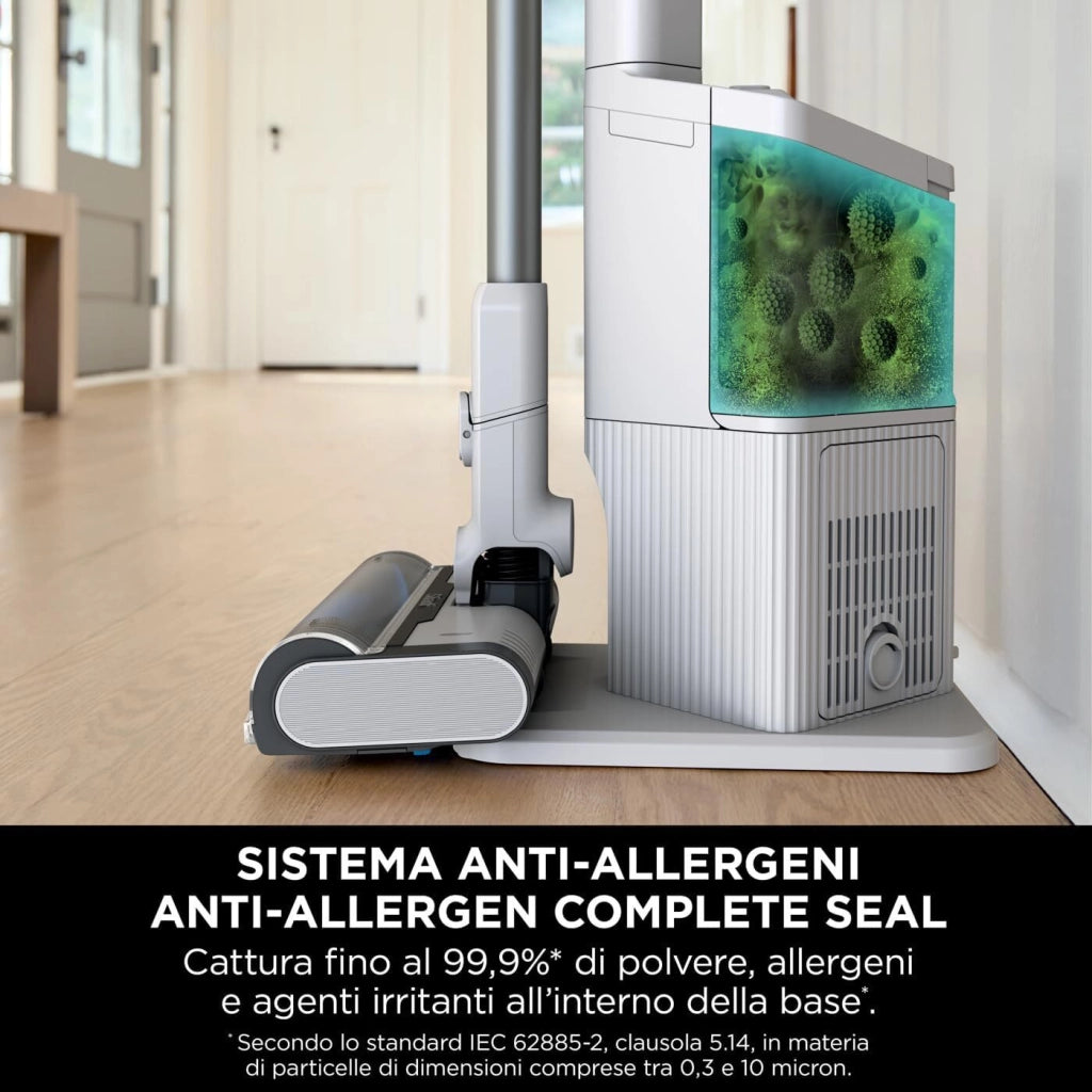 Shark BU3521EU Floor Detect Aspirapolvere a Bastone 2 in 1 Ciclonico Senza Sacchetto 240W 40 min 84 dB colore Blu Bianco