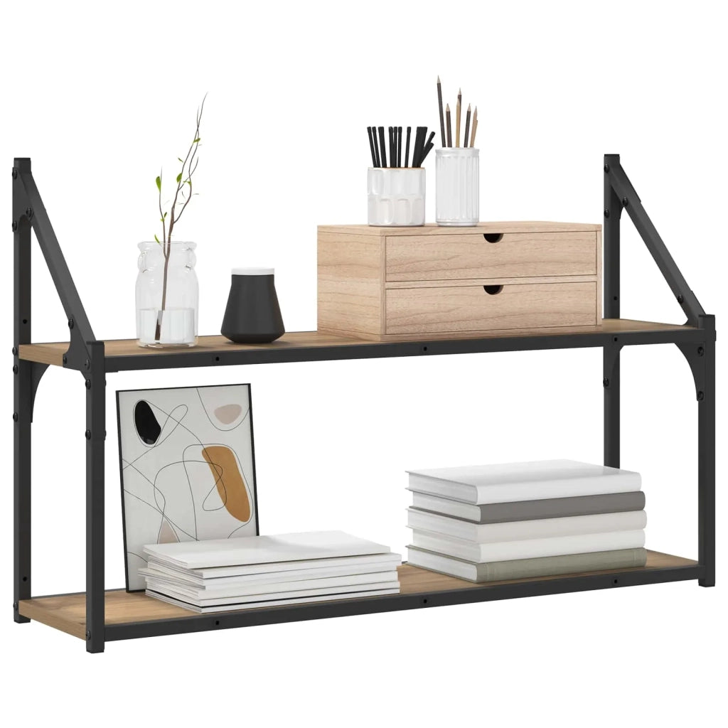 Scaffale da parete A parete Rovere artigianale 80 x 21 x 51 cm 8010899