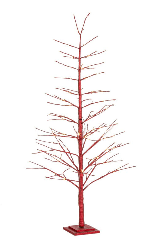 Alberello di Natale Luminoso Mini Albero Natalizio Led Piccolo Illuminato Colore: Rosso, Dimensioni: 180 cm