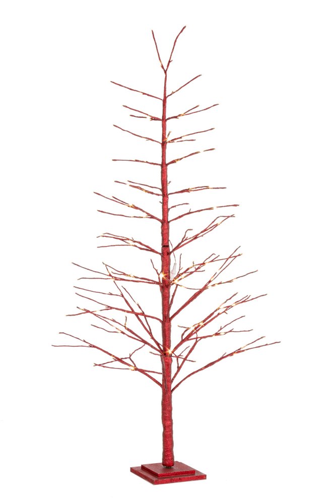 Alberello di Natale Luminoso Mini Albero Natalizio Led Piccolo Illuminato Colore: Rosso, Dimensioni: 180 cm
