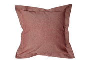 Federa Per Cuscino Arredo Casa Chiusura Zip Fodera Tinto Filo Tinta Unita SV - 50x50 - Bordeaux