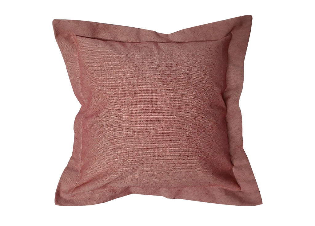 Federa Per Cuscino Arredo Casa Chiusura Zip Fodera Tinto Filo Tinta Unita SV - 50x50 - Bordeaux