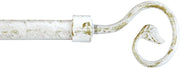 Bastone Tenda Estendibile 160-300 cm Ferro Asta Anelli Staffe Stile Shabby Chic Ricciolo