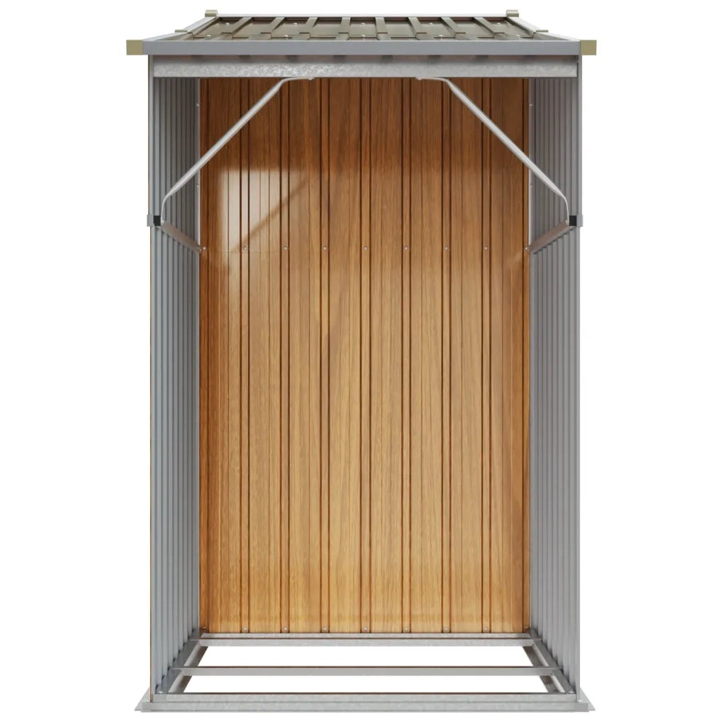 Capanno da Giardino Marrone 277x93x179 cm in Acciaio Zincato CFW6123790