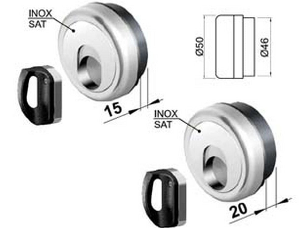 1pz defender magnetico mag monolito inox cromo satinato cod:ferx.fer439022