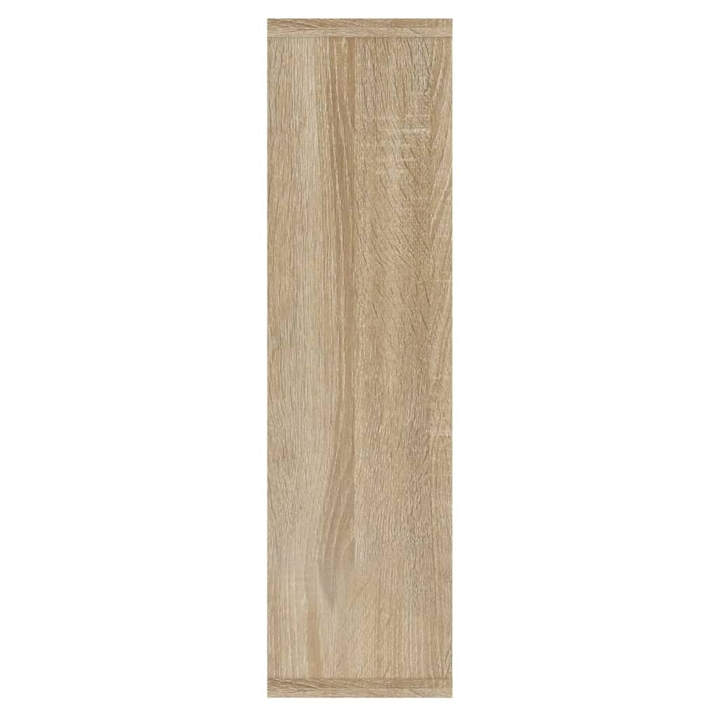 Armadio a specchio con illuminazione a LED 76 x 15 x 55 cm rovere 02_0006671