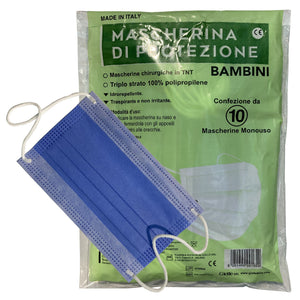 mascherina chirurgica bambino pz 10 cod:ferx.2936