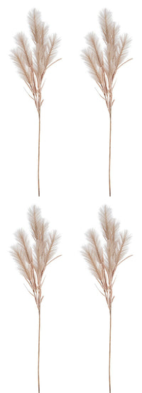 Ramo Natalizio Piume Infinity Rametto Decorazioni Addobbi Natale H 80 cm 4Pz Colore: Cipria