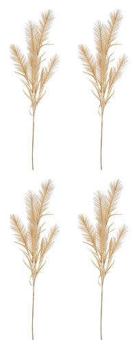 Ramo Natalizio Piume Infinity Rametto Decorazioni Addobbi Natale H 80 cm 4Pz Colore: Giallo