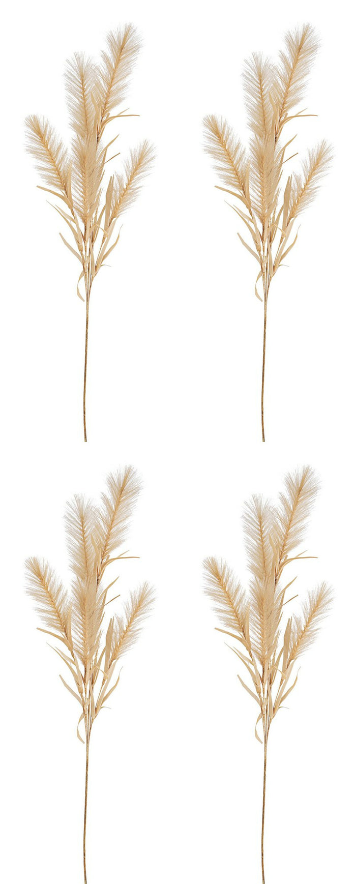 Ramo Natalizio Piume Infinity Rametto Decorazioni Addobbi Natale H 80 cm 4Pz Colore: Giallo