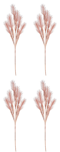 Ramo Natalizio Piume Infinity Rametto Decorazioni Addobbi Natale H 80 cm 4Pz Colore: Rosa