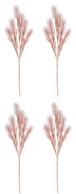 Ramo Natalizio Piume Infinity Rametto Decorazioni Addobbi Natale H 80 cm 4Pz Colore: Rosa